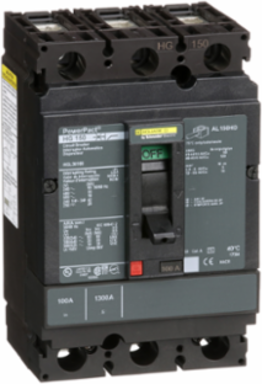 PowerPact H Circuit Breaker 100A 3P 600VAC Thermal-Magnetic 18kA