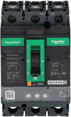 PowerPact H Circuit Breaker 100A 3 Pole 600VAC 18kA Micrologic 3.2