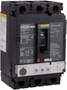 PowerPact H Circuit Breaker 150A 3 Pole 600VAC 18kA Micrologic 3.2
