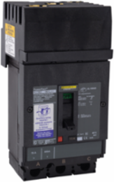 Circuit breaker, PowerPacT H, 125A, 3 pole, 600VAC, 25kA, I-Line, thermal magnetic, 80%, shunt, ABC