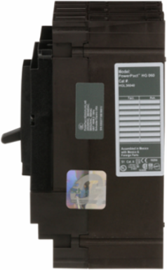 PowerPact H Circuit Breaker, 40A, 3 Poles, 600VAC, 25kA, Thermal-Magnetic