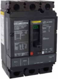 PowerPact H Circuit Breaker 50A 3P 25kA 600VAC Thermal-Magnetic