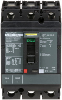 PowerPact H Circuit Breaker 100A 3 Pole 600VAC 25kA Thermal Magnetic