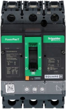 PowerPact H 100A Circuit Breaker, 3 Pole, 600VAC, 25kA, Micrologic 3.2