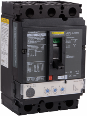 PowerPact H Circuit Breaker 100A 3 Pole 600VAC 25kA Micrologic 3.2S