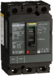 PowerPact H Circuit Breaker, 125A, 3 Poles, 600VAC, 25kA, Thermal-Magnetic