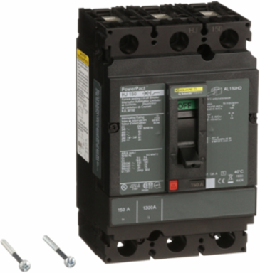 PowerPact H Circuit Breaker, 150A, 3 Pole, 600VAC, Thermal Magnetic 80%