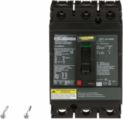 PowerPacT H Automatic Switch 150A 3 Pole 600VAC 50kA Lugs
