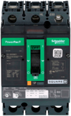 PowerPacT H Motor Circuit Protector, 30A, 3 Pole, 600VAC, 50kA