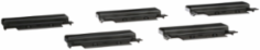 I-Line Blank Plates, Narrow Surface, 4.5 Inch Height, Qty 5