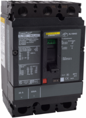 Circuit breaker, PowerPacT H, 110A, 3 pole, 600VAC, 50kA, lugs, thermal magnetic, 80%