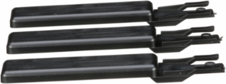 I-Line Blank Plate Accessory Set of 3, 1.5 Inch x 6.35 Inch