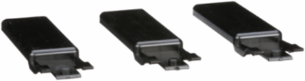 I-Line Blank Plate Accessory Set of 3, 1.5 Inch x 6.35 Inch