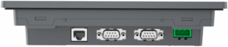 7" wide screen touch panel, 16M colors, COM x 2, ETH x 1, USB host / device, RTC, DC24V
