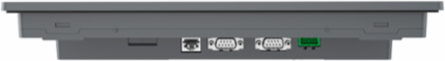 12" wide screen touch panel, 16M colors, COM x 2, ETH x 1, USB host / device, RTC, DC24V