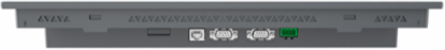 15" wide screen touch panel, 16M colors, COM x 2, ETH x 1, USB host / device, RTC, DC24V