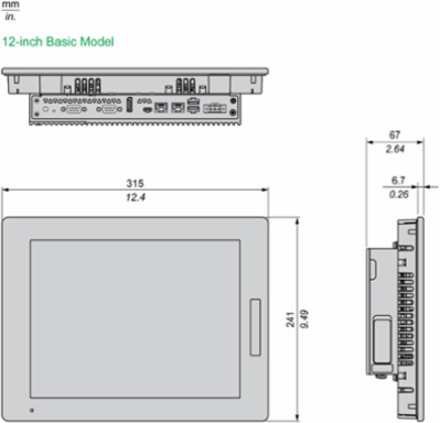Panel PC, Harmony P6, IPC, display size 12.1 inch, 4 core