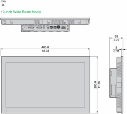 Panel PC, Harmony P6, IPC, display size 18.5 inch, 4 core