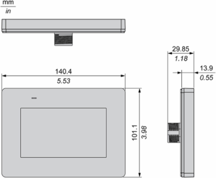 Harmony ST6 4 Inch Colour TFT LCD Touch Panel Screen, IP65, 0.22 kg