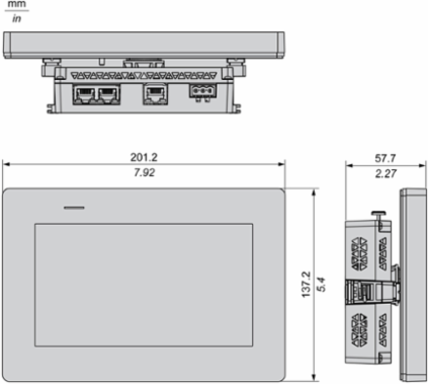 Harmony ST6 Touch Panel Display 7 Inch, 800x480 Resolution, 24 VDC