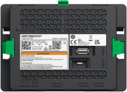Harmony ST6 Edge Box HMI, 1COM, 2 Ethernet, 2 USB, 24 VDC, 0.456 kg