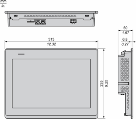 Harmony ST6 Touch Panel Screen, 12 Inch, 1280x800 Pixels, 2x Ethernet, 24V DC