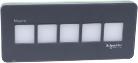 Illuminated USB Switch with 5 Push-Buttons, IP65 Protection