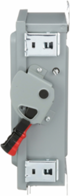 Safety switch, heavy duty, non fusible, 30A, 3 wire, 3 pole, 30HP, 600V AC/DC, NEMA 12