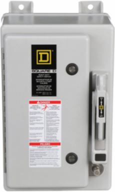 Heavy Duty Safety Switch, 30A 3P, NEMA 4X Fiberglass Enclosure