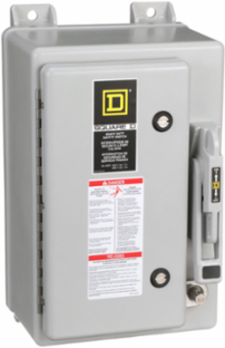 Heavy Duty Safety Switch, 30A 3P, NEMA 4X Fiberglass Enclosure