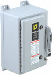 Heavy Duty Safety Switch 60A 3 Phase NEMA 4X Fiberglass, 16.5 Inch Height, 11 Inch Width