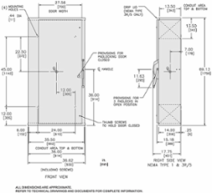Heavy Duty Safety Switch 600V 800A 3P NEMA 3R 166.9 kg