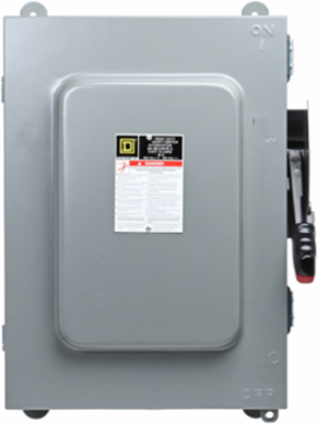Heavy Duty Non-Fusible Safety Switch 600V 30A 4-Pole NEMA 3R/12