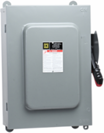 Heavy Duty Non-Fusible Safety Switch 600V 30A 4-Pole NEMA 3R/12