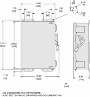 Heavy Duty Safety Switch 100A 4P NEMA 4/4X/5 600V