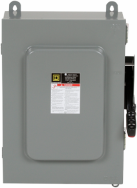 Heavy Duty Safety Switch 600V 30A 6P NEMA 3R/12