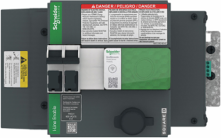 I-Line Enable Module, UPaS Panel Server, 480VAC, wide side right, dual Ethernet + 1 Modbus port, 6in space
