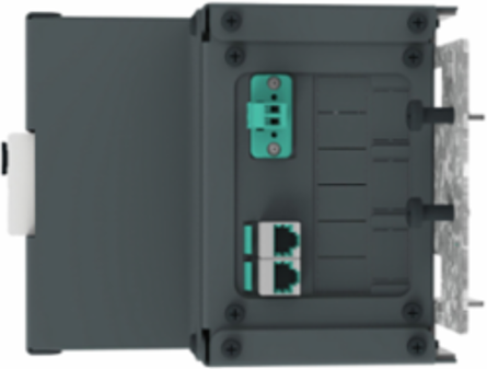 I-Line Enable Module, Modbus Out, 480VAC, wide side left, comms for 1 CB/8 upgrade, 6in space