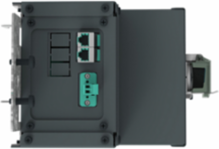 I-Line Enable Module, ERMS + Modbus, 600VAC, wide side left, comms for 1 CB/0 upgrade, 6in space