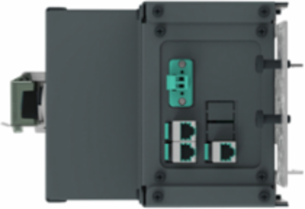 I-Line Enable Module, ERMS + Modbus, 480VAC, wide side right, comms for 2 CB/2 upgrade, 6in space