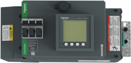 I-Line Enable Module, PM5563 Power Meter, 480VAC, wide side right, w/CT shorting block, dual E/N + Modbus, 6in space