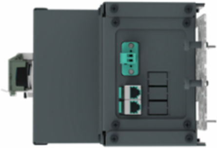 I-Line Enable Module, ERMS + Modbus, 600VAC, wide side right, comms for 1 CB/0 upgrade, 6in space