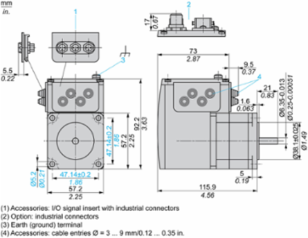 Integrated Stepper Drive, 24-36 V, RS485, 3.5 A