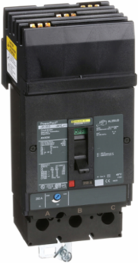 PowerPact J Circuit Breaker, 250A, 3 Pole, 600VAC, 14kA, I-Line