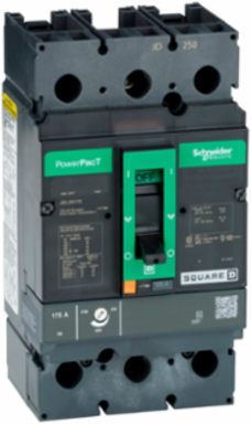 PowerPact J Circuit Breaker 175A 2-Pole 600VAC 14kA Thermal Magnetic