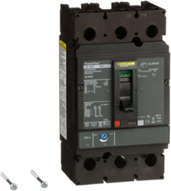 PowerPact J Circuit Breaker, 225A, 2-Pole, 600VAC, 14kA