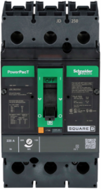 PowerPact J Circuit Breaker 225A 3 Pole 600VAC 14kA Thermal-Magnetic
