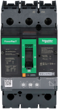 PowerPact J Circuit Breaker 250A 3-Pole 600V 14kA MicroLogic 3.2