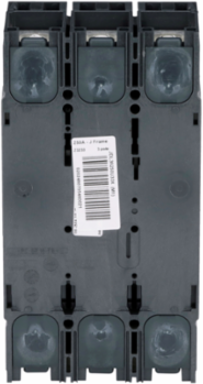 PowerPact J Circuit Breaker, 250A, 3 Pole, 600VAC, Lugs, Micrologic 3.2S