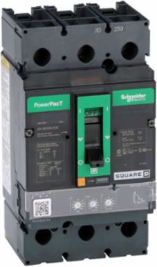 PowerPact J Circuit Breaker, 250A, 3 Pole, 600VAC, Lugs, Micrologic 3.2S
